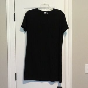 GAP Wm T_shirt Dress Sz S black